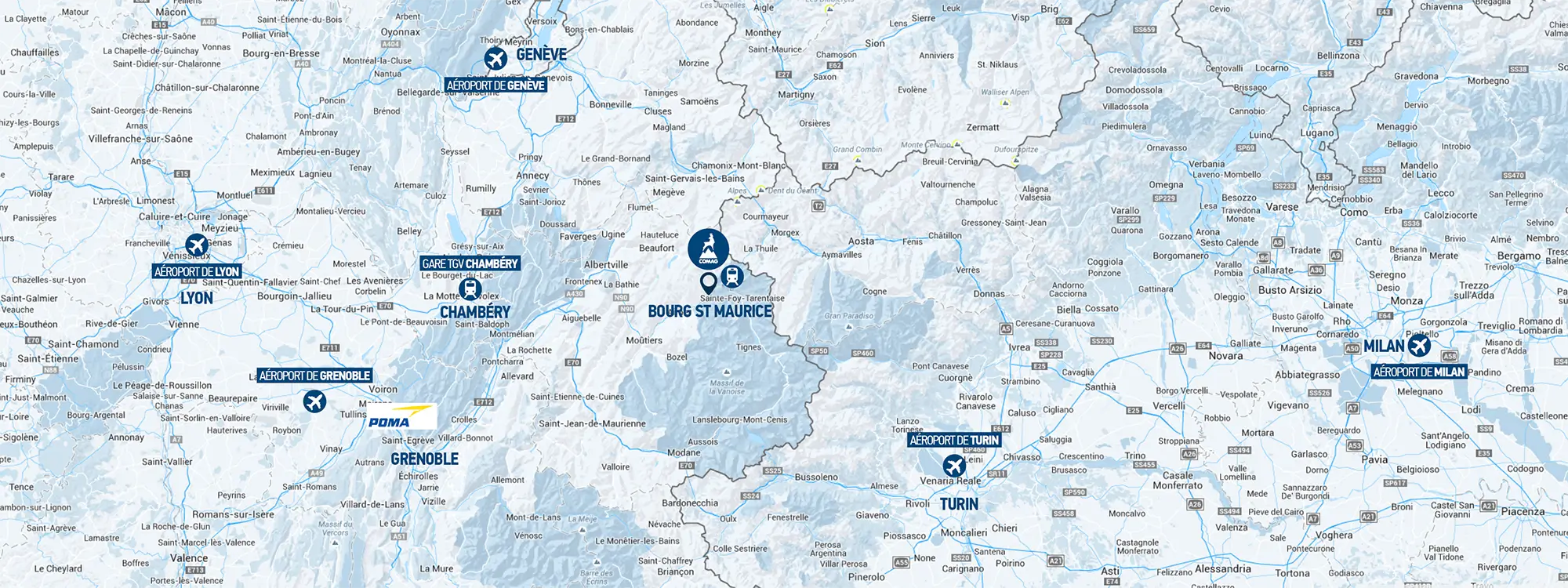 comag entreprise alpes transport câble accès