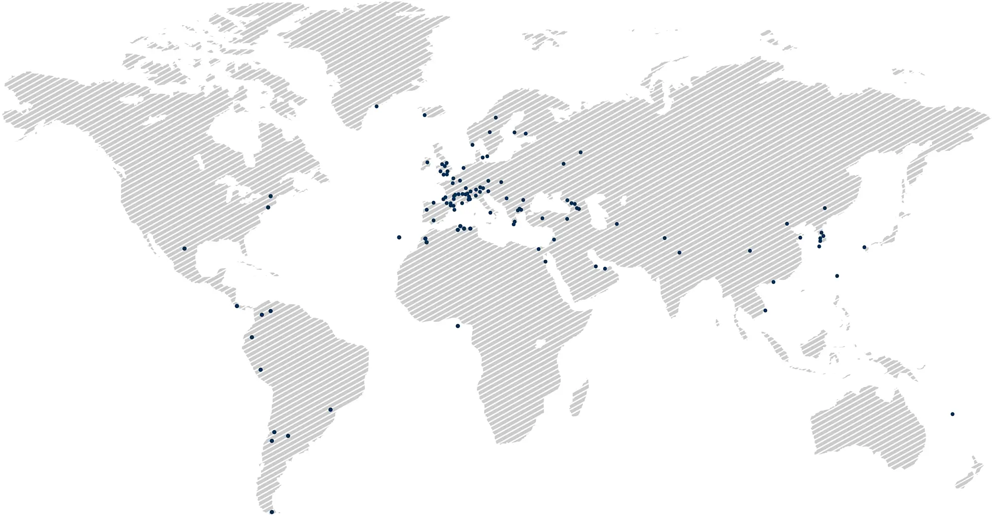 comag carte des secteurs géographiques international pays monde